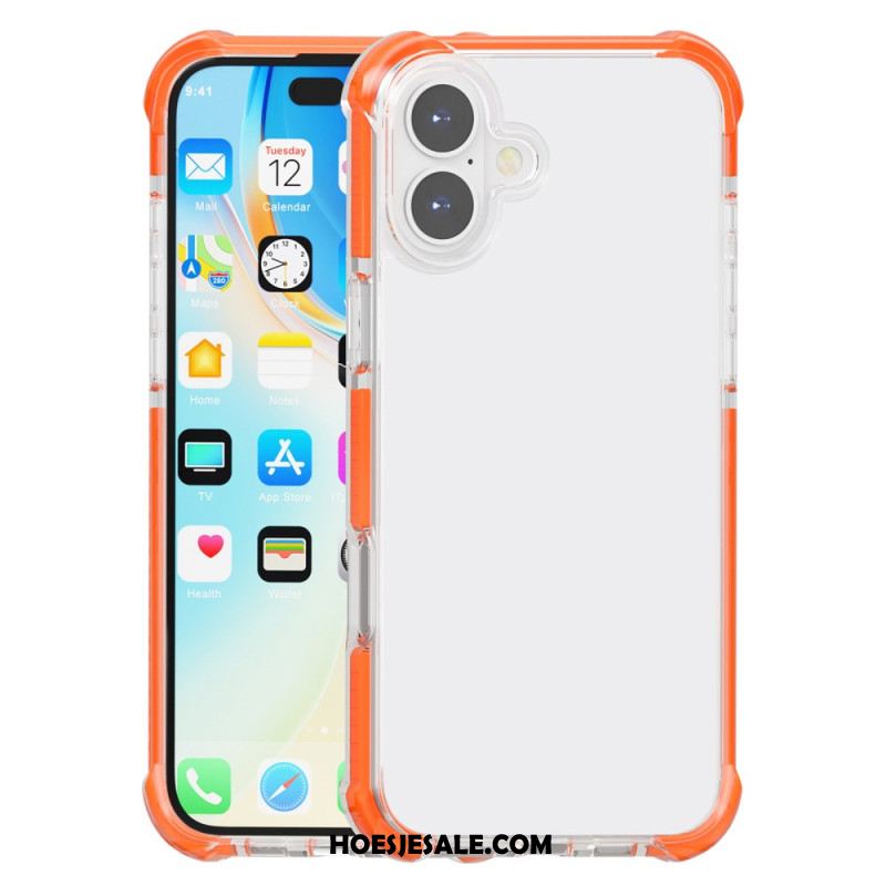 Case Hoesje iPhone 16 Telefoonhoesje Gekleurde Randen