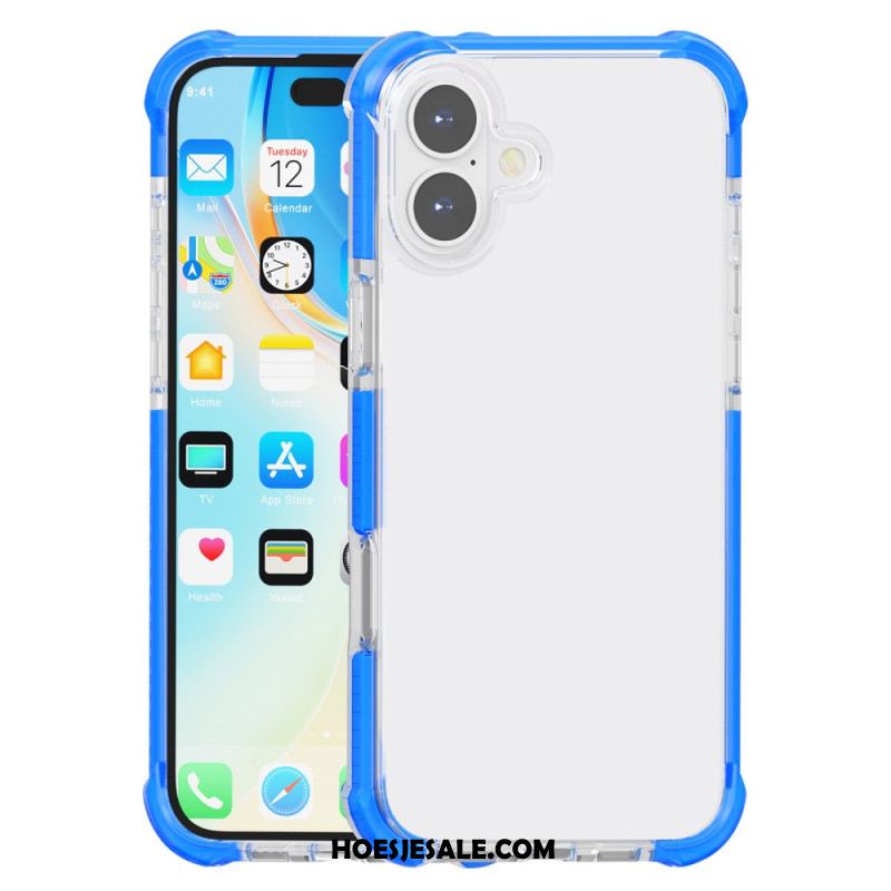 Case Hoesje iPhone 16 Telefoonhoesje Gekleurde Randen