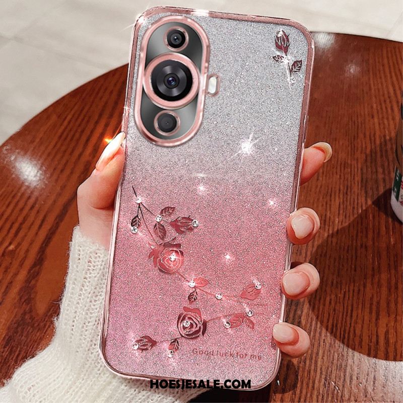 Cover Hoesje Huawei Nova 11 Pro Telefoonhoesje Kadem Strassbloemen