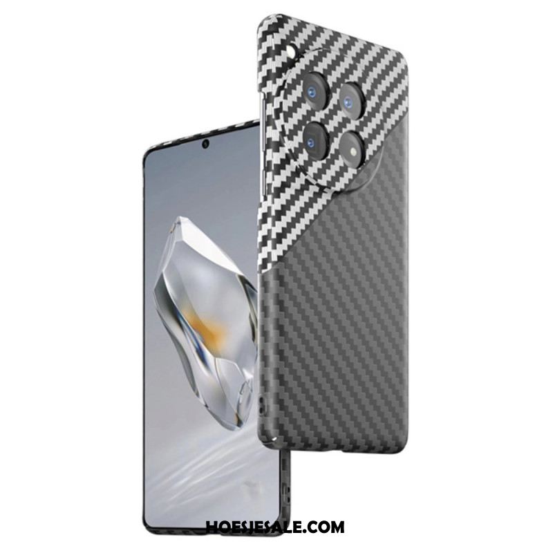 Cover Hoesje Oneplus 12r Telefoonhoesje Koolstofvezelontwerp