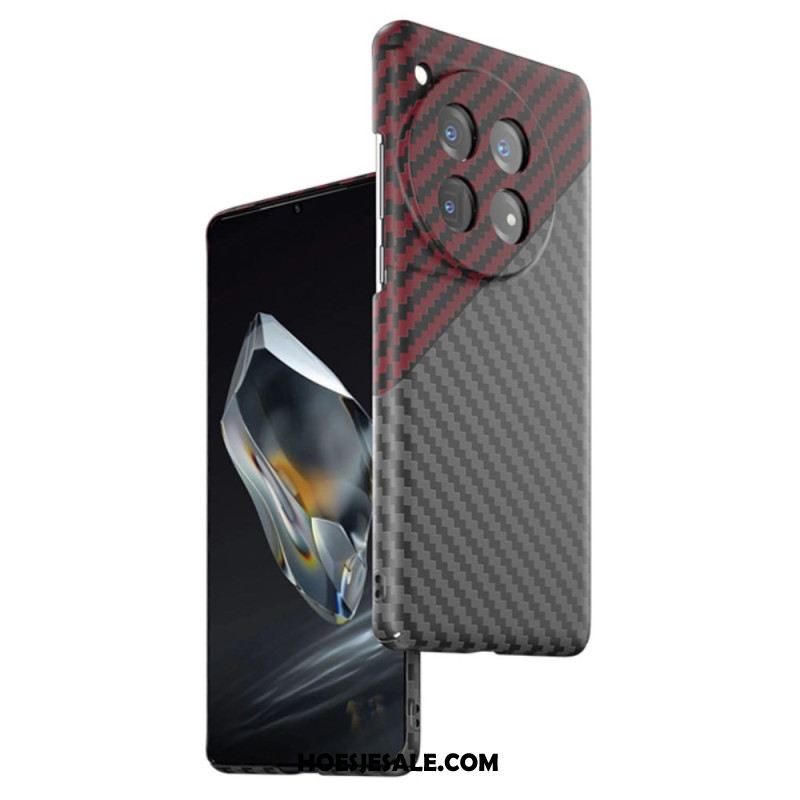 Cover Hoesje Oneplus 12r Telefoonhoesje Koolstofvezelontwerp