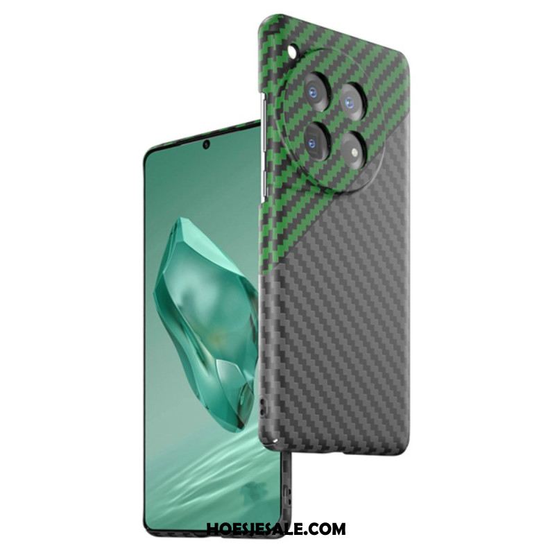 Cover Hoesje Oneplus 12r Telefoonhoesje Koolstofvezelontwerp