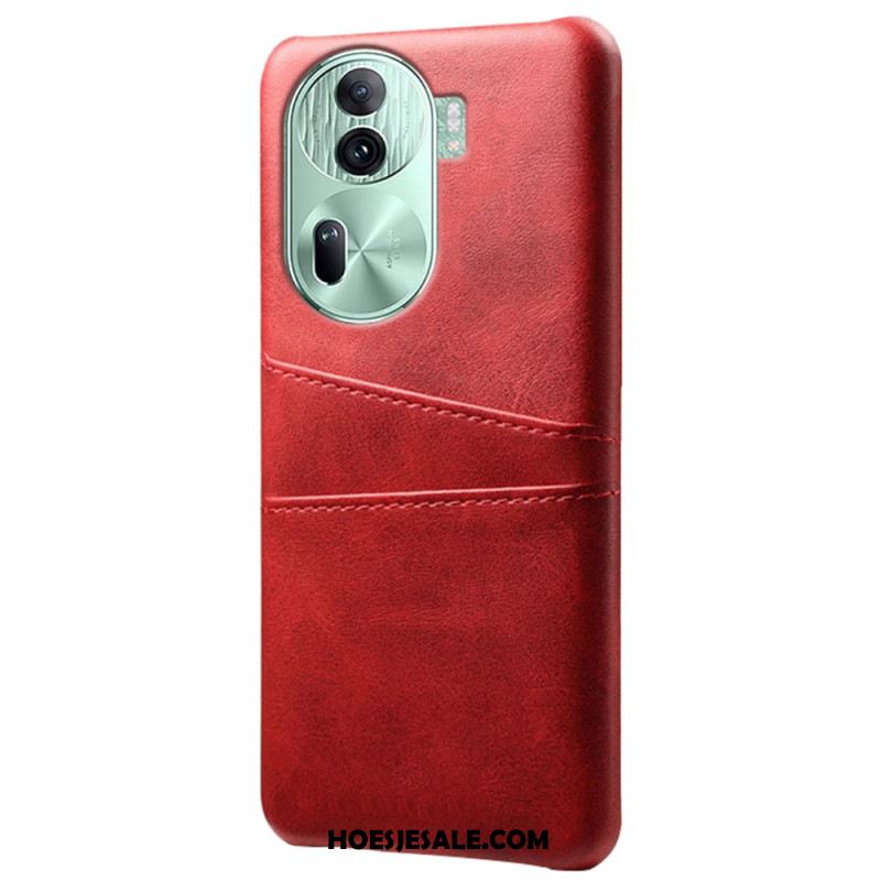 Cover Hoesje Oppo Reno 11 Pro 5g Telefoonhoesje Kaarthouder Met Leereffect