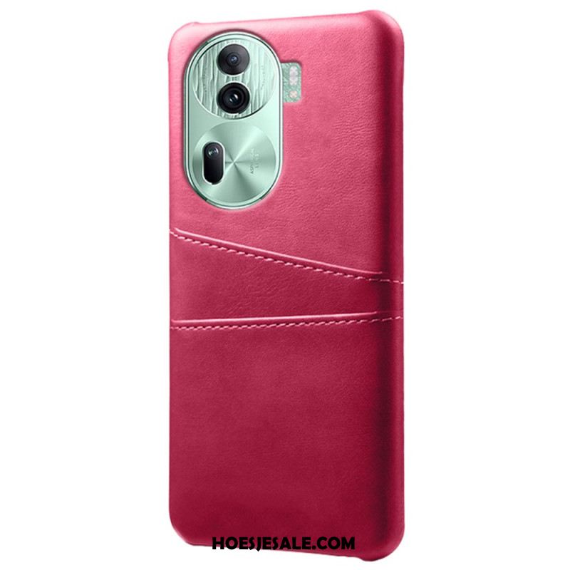 Cover Hoesje Oppo Reno 11 Pro 5g Telefoonhoesje Kaarthouder Met Leereffect