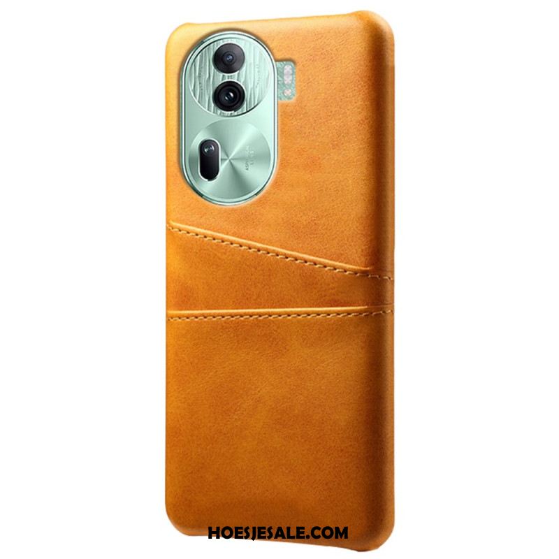 Cover Hoesje Oppo Reno 11 Pro 5g Telefoonhoesje Kaarthouder Met Leereffect