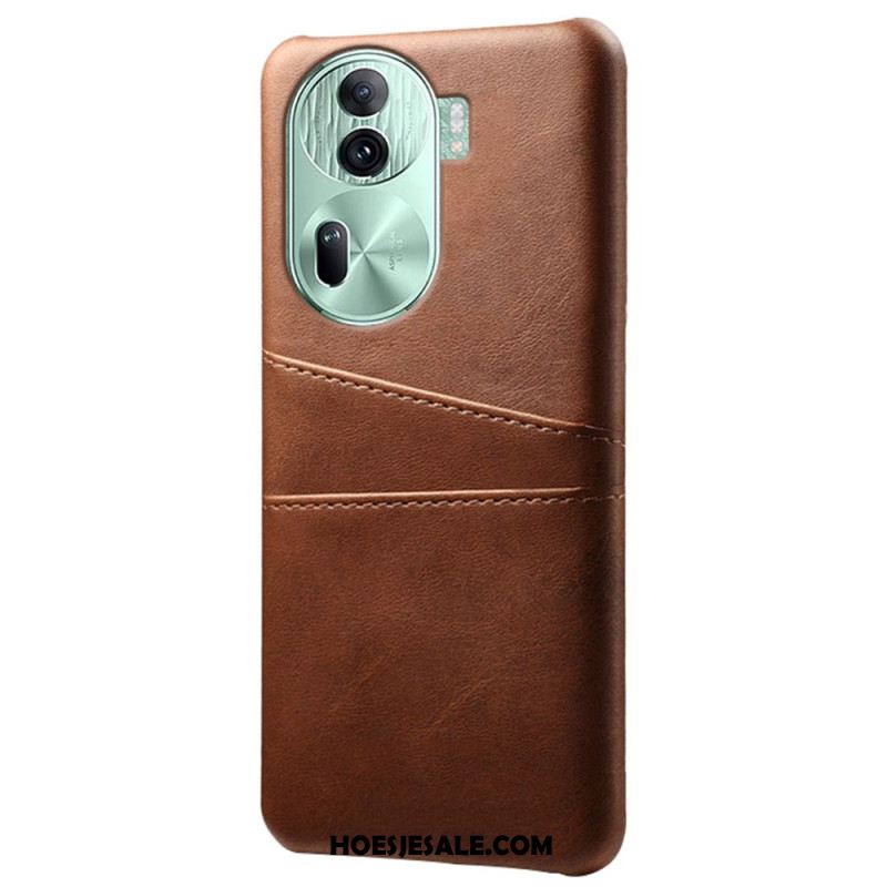 Cover Hoesje Oppo Reno 11 Pro 5g Telefoonhoesje Kaarthouder Met Leereffect