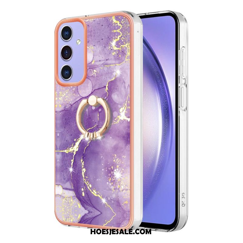 Cover Hoesje Samsung Galaxy A15 5g Telefoonhoesje Steunring Met Marmereffect