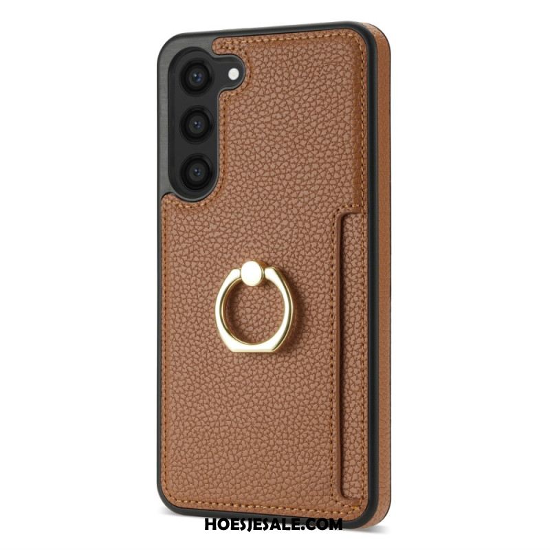 Cover Hoesje Samsung Galaxy S24 5g Telefoonhoesje Leren Stijl Met Kaarthouder En Standaard