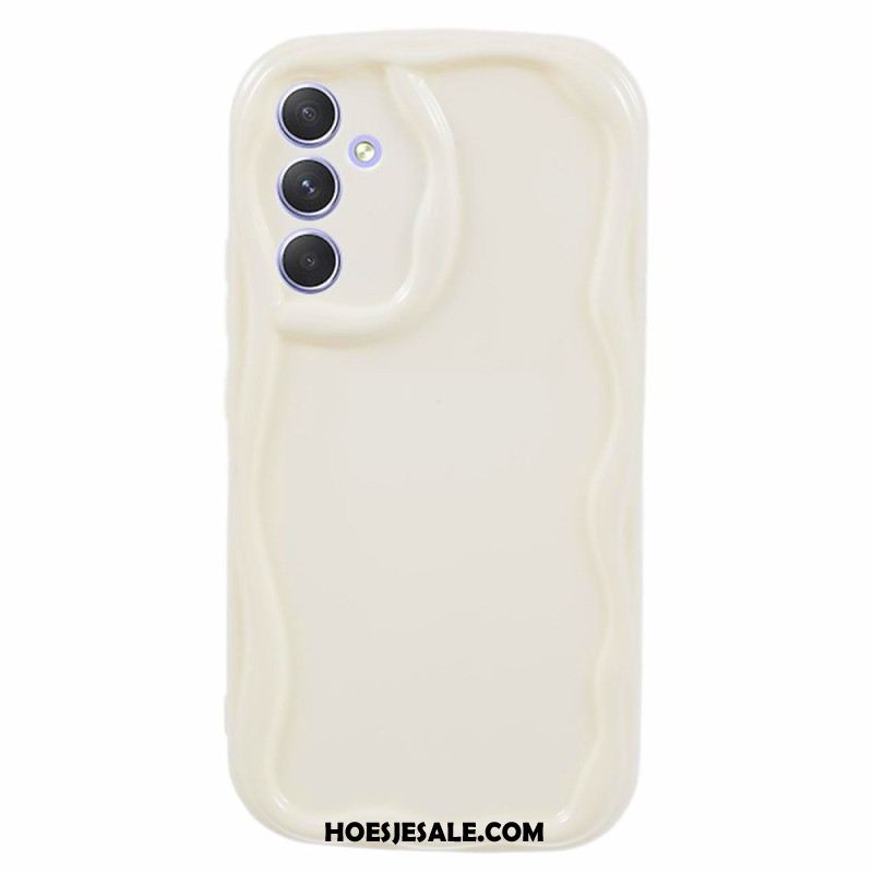 Cover Hoesje Samsung Galaxy S24 Plus 5g Telefoonhoesje Golvende Stijl