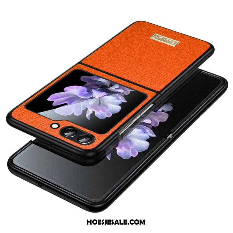 Cover Hoesje Samsung Galaxy Z Flip 6 Telefoonhoesje Litchi-textuur Sulada