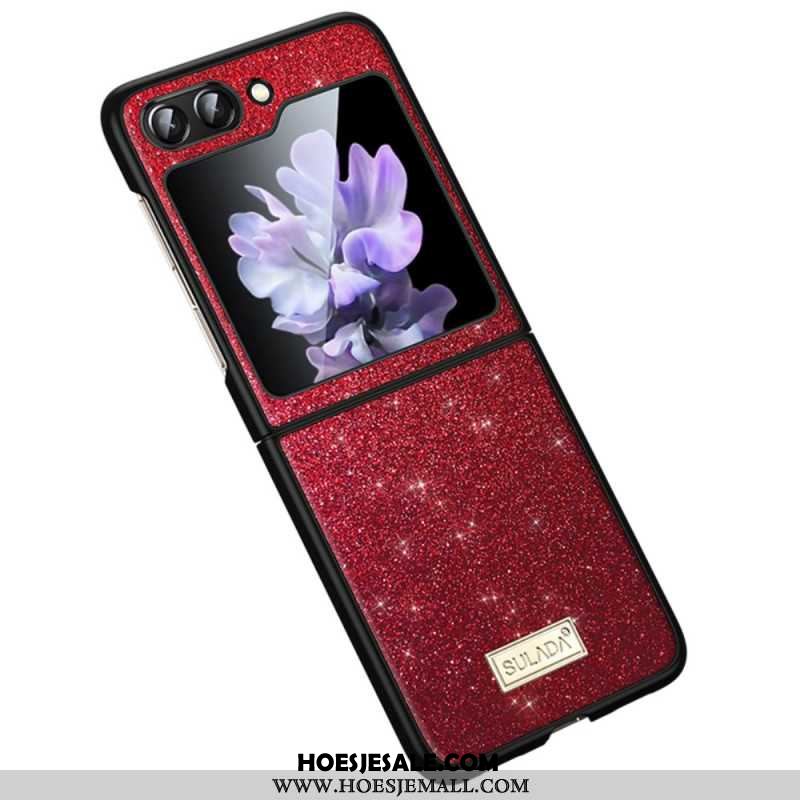 Cover Hoesje Samsung Galaxy Z Flip 6 Telefoonhoesje Sulada-glitter