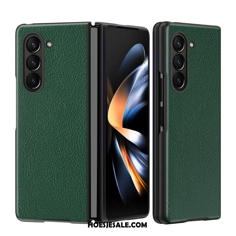 Cover Hoesje Samsung Galaxy Z Fold 5 Telefoonhoesje Klassiek Zakelijk