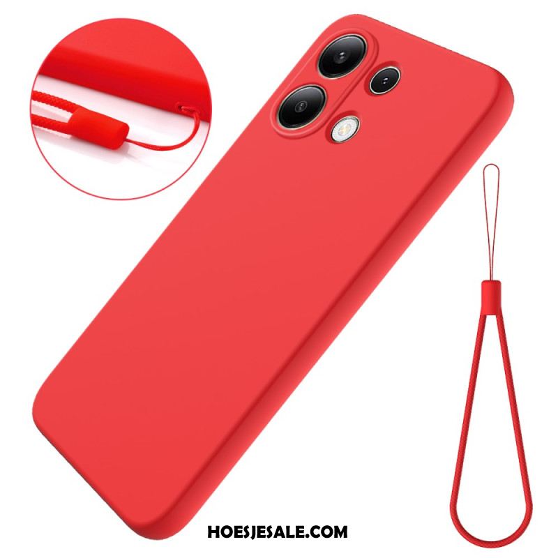 Cover Hoesje Xiaomi Redmi Note 13 4g Telefoonhoesje Vloeibare Siliconen Band