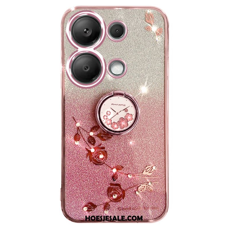 Cover Hoesje Xiaomi Redmi Note 13 5g Telefoonhoesje Kadem Glitter- En Strasssteun