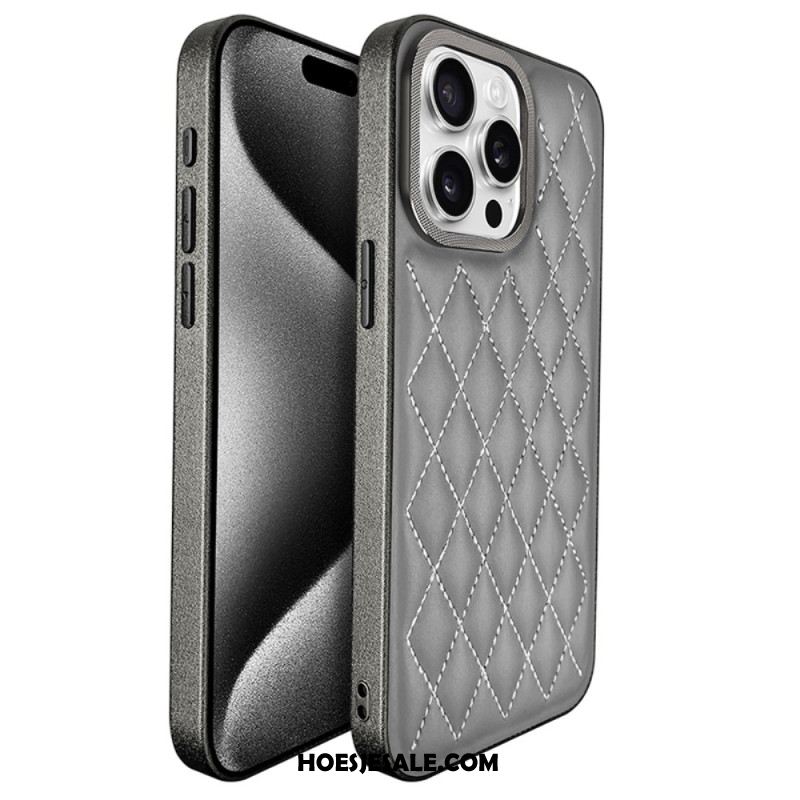 Cover Hoesje iPhone 16 Pro Telefoonhoesje Gewatteerd Kst Design