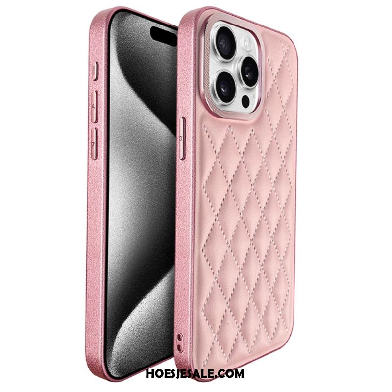 Cover Hoesje iPhone 16 Pro Telefoonhoesje Gewatteerd Kst Design