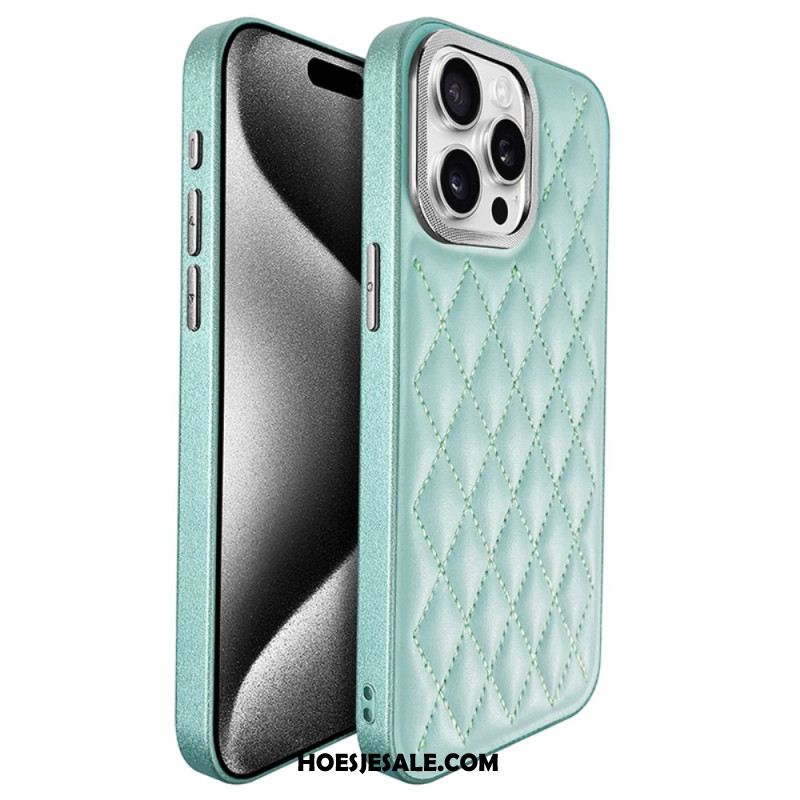 Cover Hoesje iPhone 16 Pro Telefoonhoesje Gewatteerd Kst Design