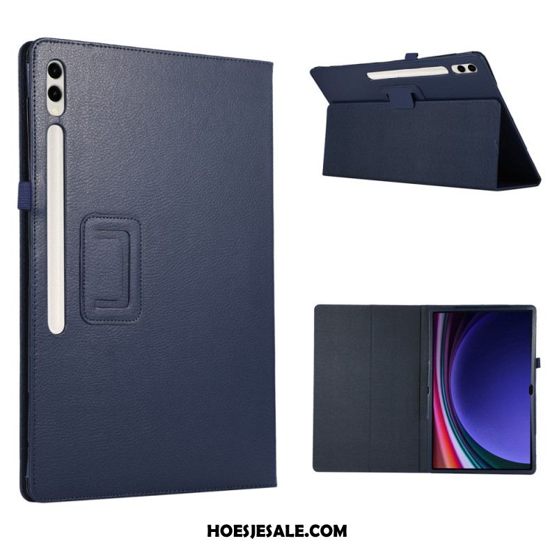 Cover Samsung Galaxy Tab S9 Ultra Litchi-leerstijl