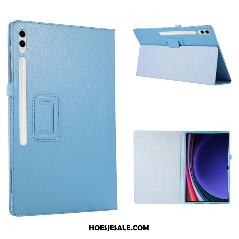 Cover Samsung Galaxy Tab S9 Ultra Litchi-leerstijl