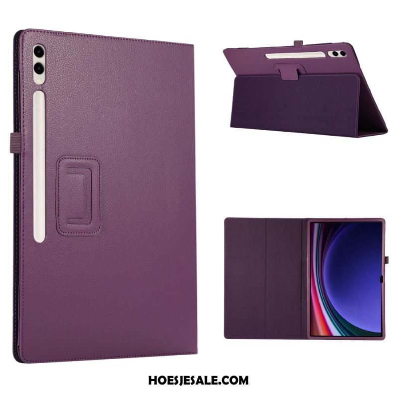 Cover Samsung Galaxy Tab S9 Ultra Litchi-leerstijl