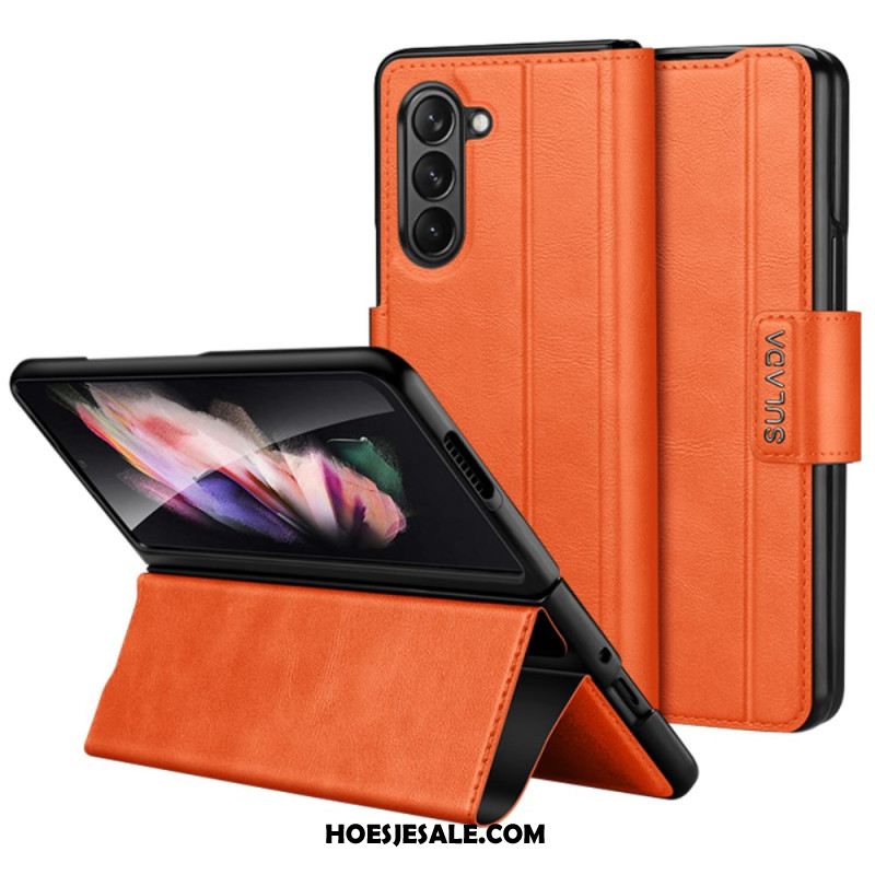 Cover Voor Samsung Galaxy Z Fold 6 Kunstleer Sulada