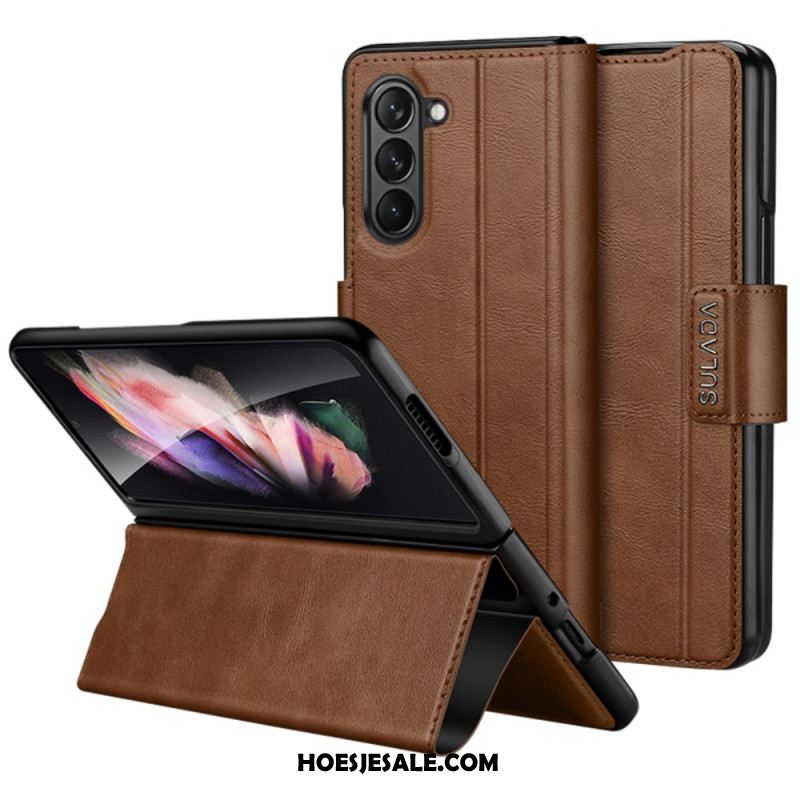 Cover Voor Samsung Galaxy Z Fold 6 Kunstleer Sulada