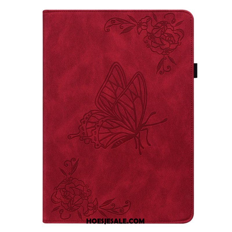 Cover voor Samsung Galaxy Tab A8 (2021) Vlinders Gedrukt Patroon