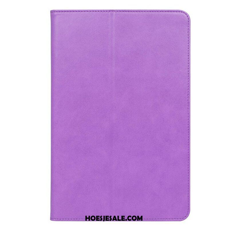 Cover voor Samsung Galaxy Tab S8 / Tab S7 Leren Stijl Met Riem