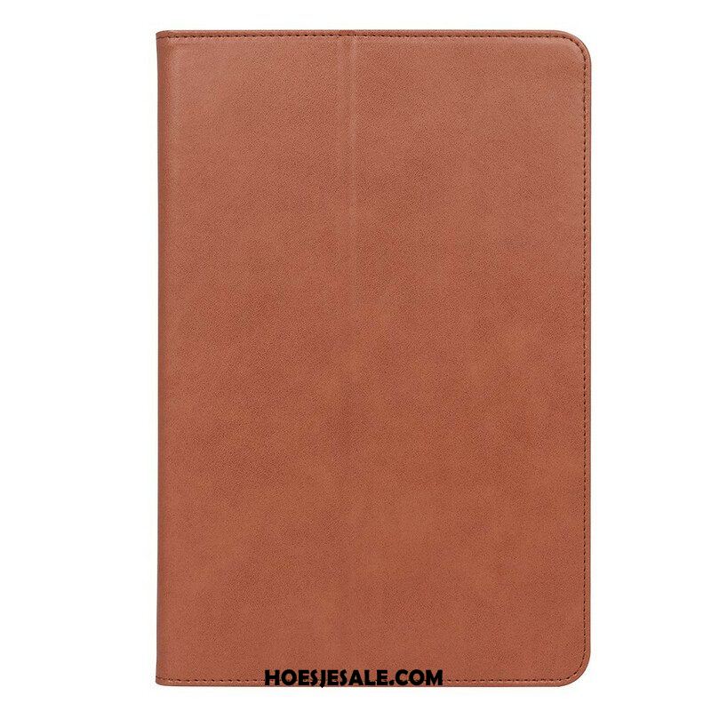 Cover voor Samsung Galaxy Tab S8 / Tab S7 Leren Stijl Met Riem