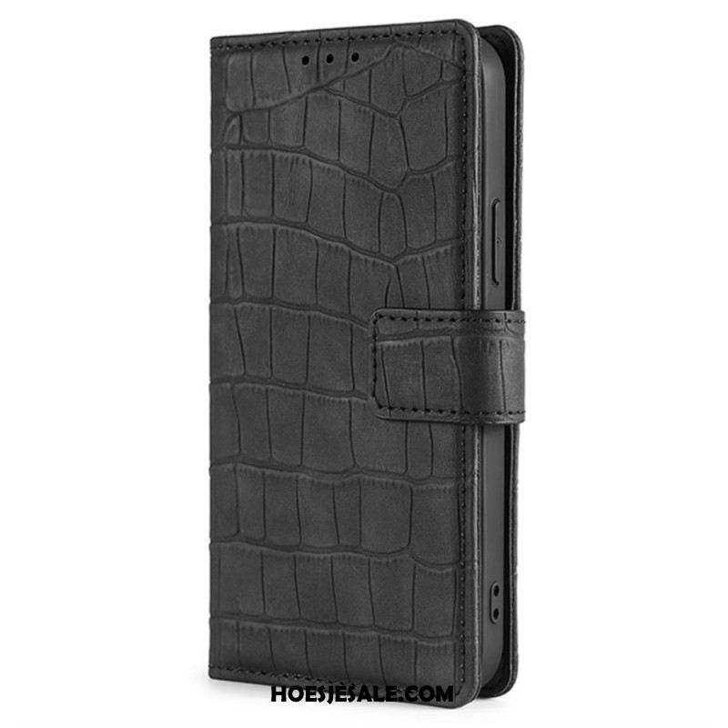 Flip Case Leren Huawei Nova 12i Krokodiltextuur