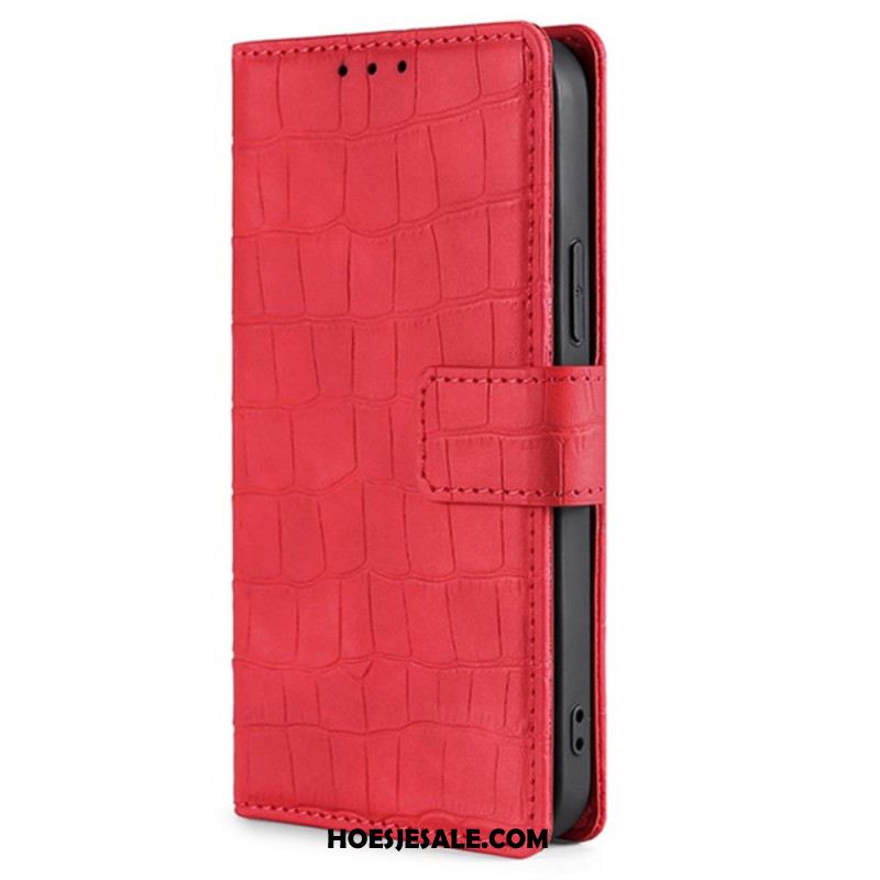 Flip Case Leren Huawei Nova 12i Krokodiltextuur