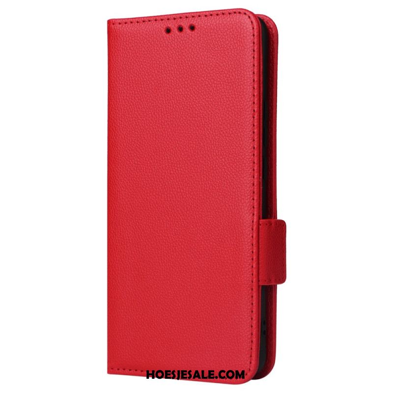 Flip Case Leren Oppo Reno 11 5g Litchi-textuur Met Riempje