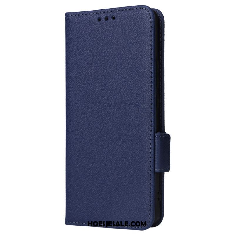 Flip Case Leren Oppo Reno 11 5g Litchi-textuur Met Riempje