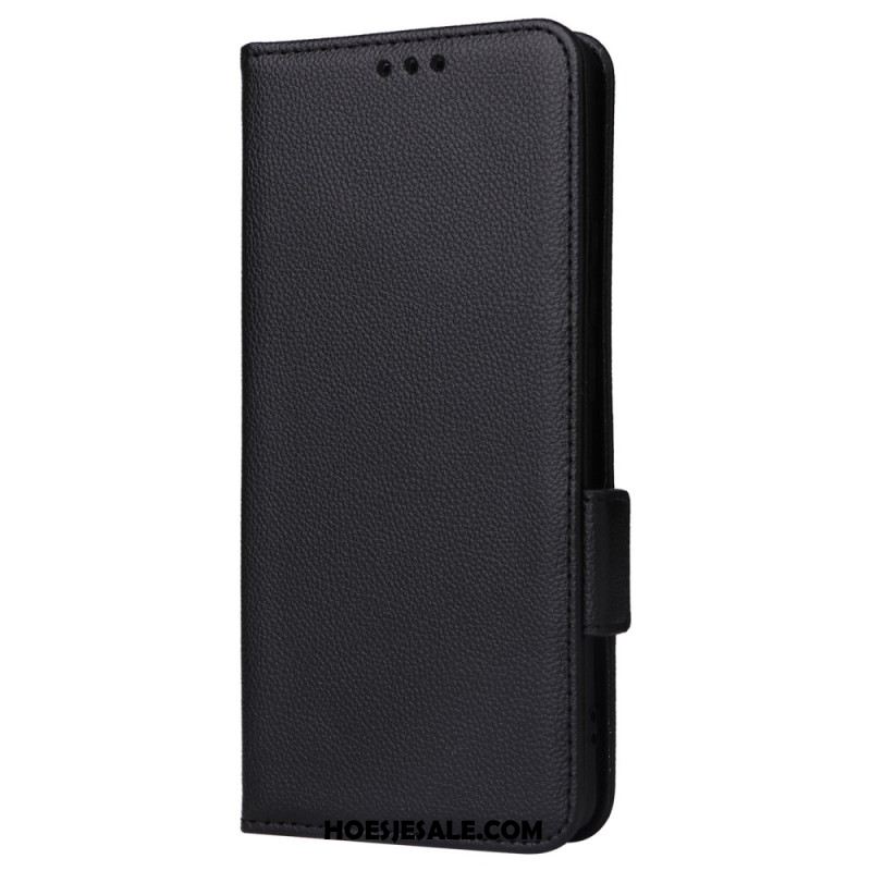 Flip Case Leren Oppo Reno 11 Pro 5g Litchi-textuur Met Riempje