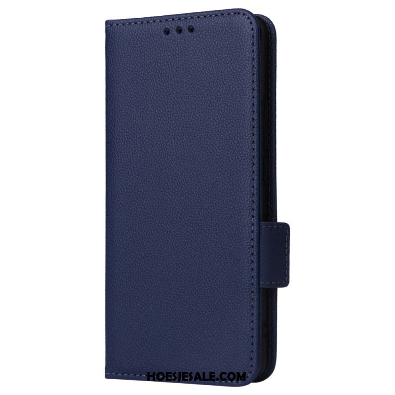 Flip Case Leren Oppo Reno 11 Pro 5g Litchi-textuur Met Riempje