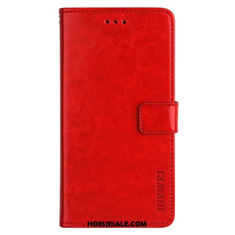 Flip Case Leren Oppo Reno 11f 5g Idewei Ledereffect