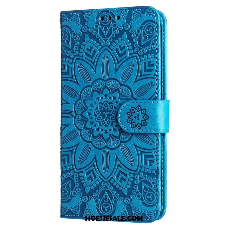 Flip Case Leren Oppo Reno 11f 5g Zonnebloem Zon