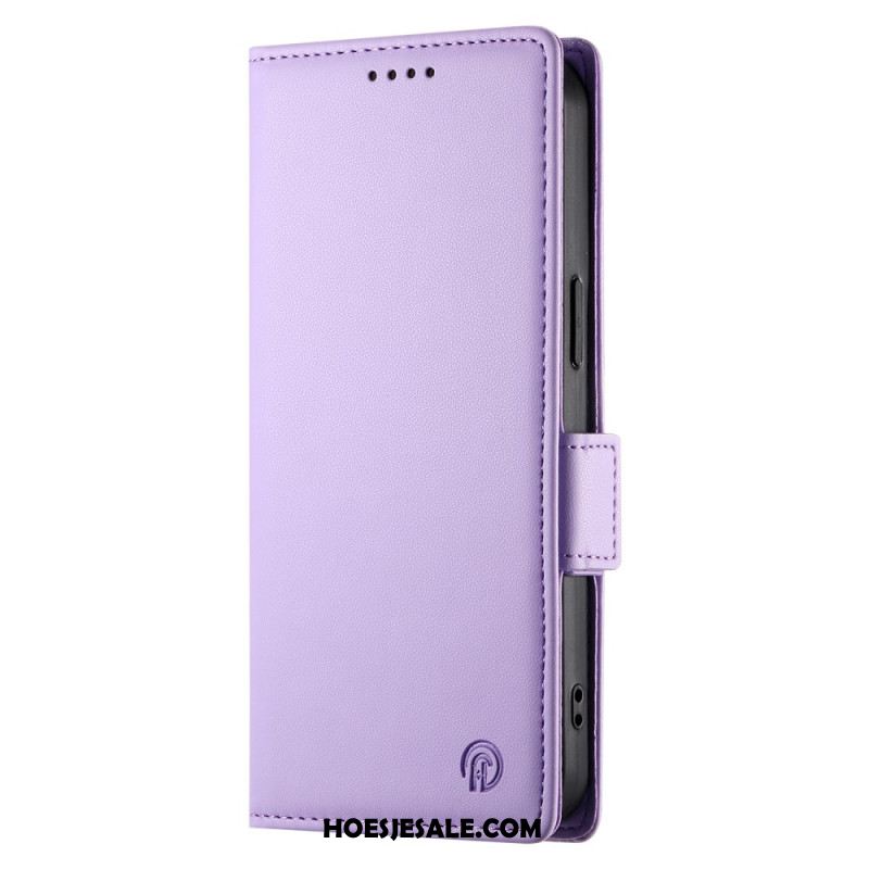 Flip Case Leren Oppo Reno 12 5g Ledereffect