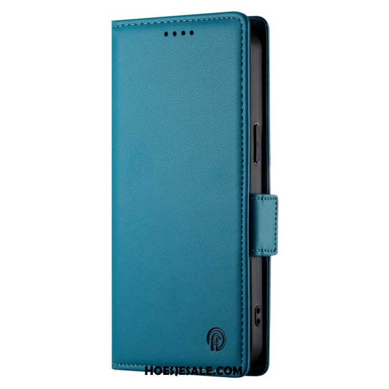 Flip Case Leren Oppo Reno 12 5g Ledereffect