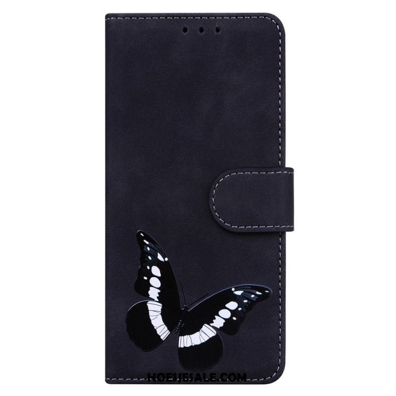 Flip Case Leren Oppo Reno 12f 5g Vlinder