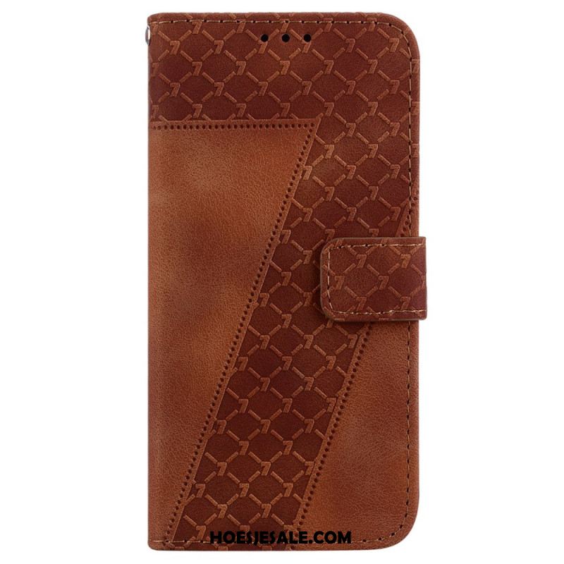 Flip Case Leren Samsung Galaxy A15 Uitvoering 7 Met Riem