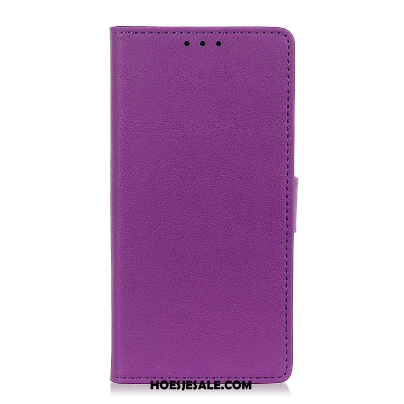 Flip Case Leren Samsung Galaxy S24 Fe Klassiek