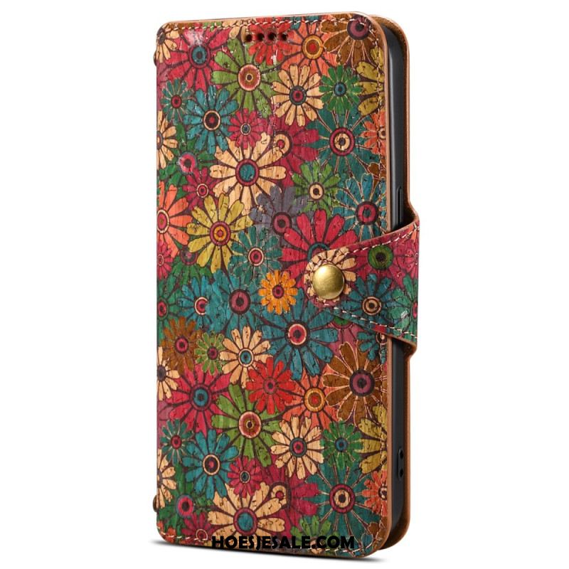 Flip Case Leren Samsung Galaxy S24 Plus 5g Bloemenprint