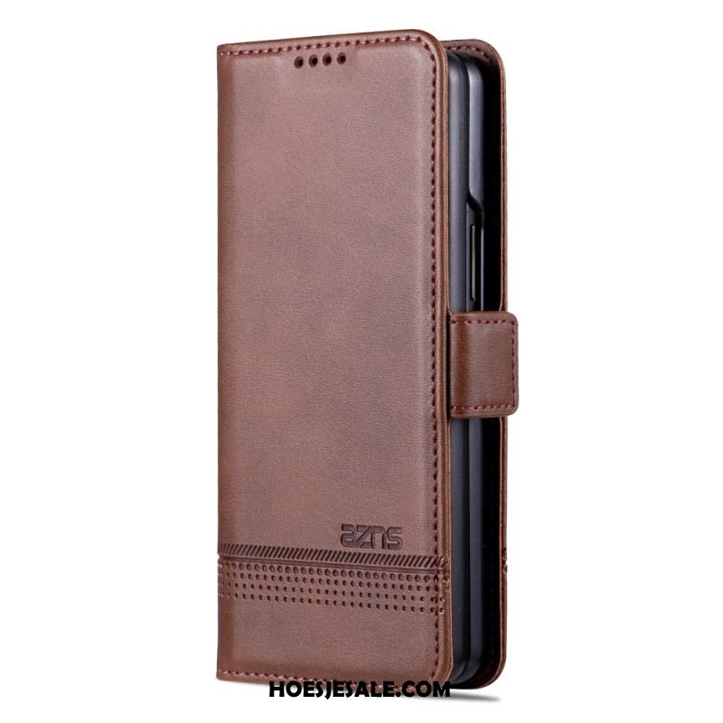 Flip Case Leren Samsung Galaxy Z Fold 5 Azns