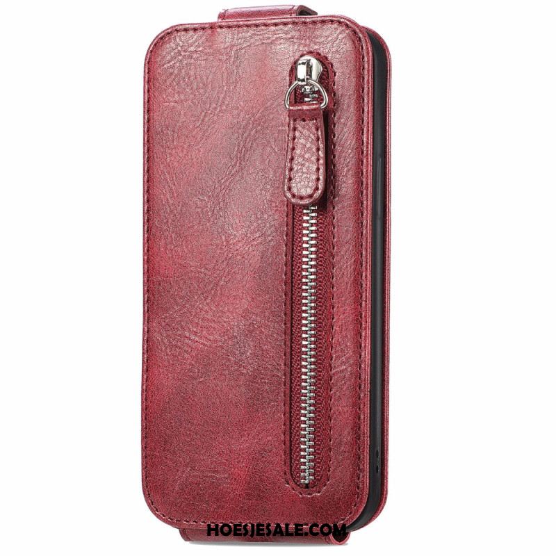 Flip Case Leren Sony Xperia 10 Vi Portemonnee Met Verticale Klep