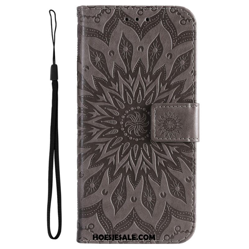 Flip Case Leren Xiaomi 14 Ultra Mandala Met Bandje