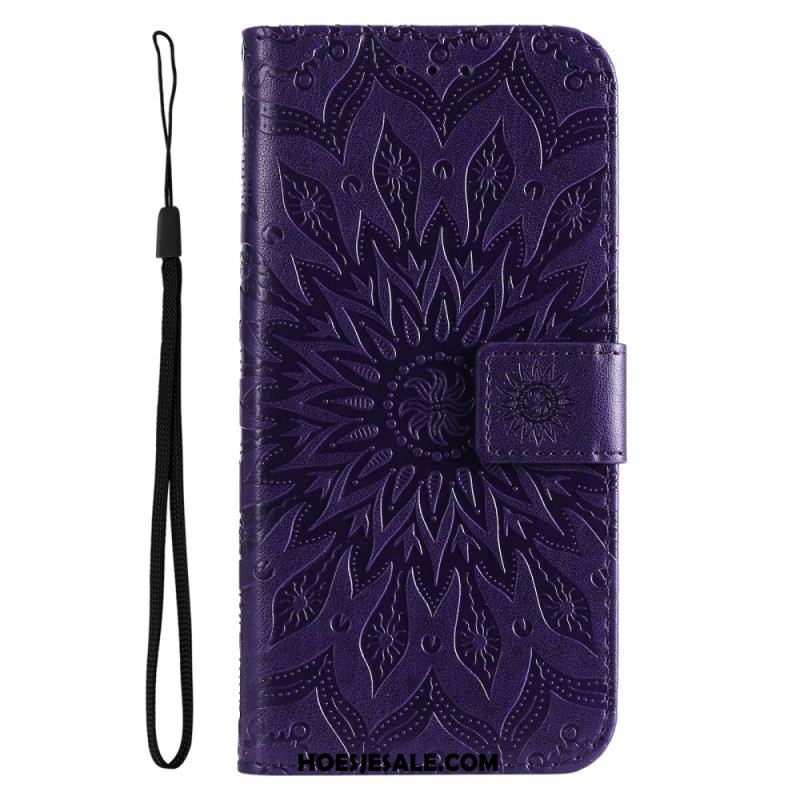 Flip Case Leren Xiaomi 14 Ultra Mandala Met Bandje