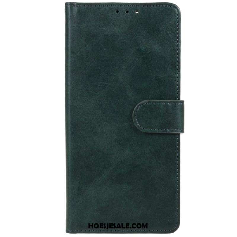 Flip Case Leren Xiaomi Redmi Note 13 5g Ledereffect Met Riem