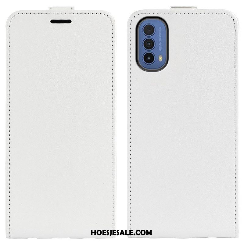 Flip Case voor Moto E40 / E30 / E20 Folio-hoesje Retro Opvouwbaar