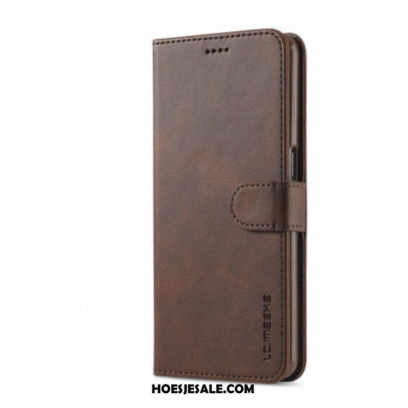 Flip Case voor Oppo Reno 6 5G Lc.imeeke Ledereffect